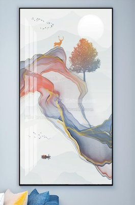 File gốc in tráng gương File tranh hiện đại pha lê gương KF101968 chi tiết