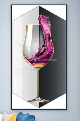 Ảnh gốc File tranh hiện đại pha lê gương KF101982 (độ nét cao) in mica