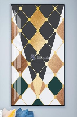 File gốc File tranh hiện đại pha lê gương KF101988 (in lụa) cao cấp