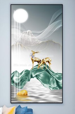 File gốc File tranh hiện đại pha lê gương KF102003 (in lụa) chi tiết cao