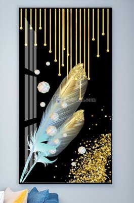 File gốc File tranh hiện đại pha lê gương KF102012 (ảnh chi tiết) để in lụa