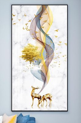 File tranh gốc File tranh hiện đại pha lê gương KF102031 (bản quyền) độc đáo