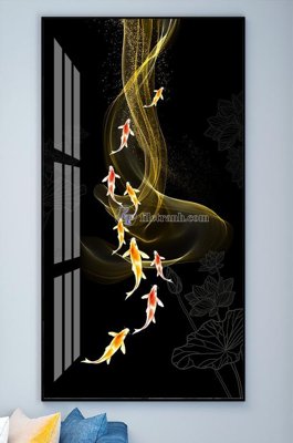 File in ấn File tranh hiện đại pha lê gương KF102035 (bản gốc) cao cấp