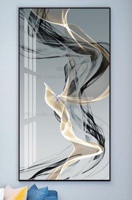 File in trần File tranh hiện đại pha lê gương KF102048 (file gốc) xuyên sáng