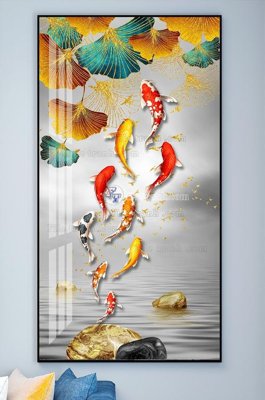 File gốc in ấn File tranh hiện đại pha lê gương KF102051 chuẩn màu CMYK