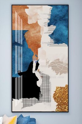 File tranh gốc File tranh hiện đại pha lê gương KF102061 chủ đề hiện đại