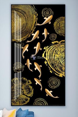 File PSD File tranh hiện đại pha lê gương KF102073 (bản gốc) cho nhà in