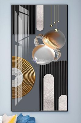 File ảnh File tranh hiện đại pha lê gương KF102074 (gốc) in poster