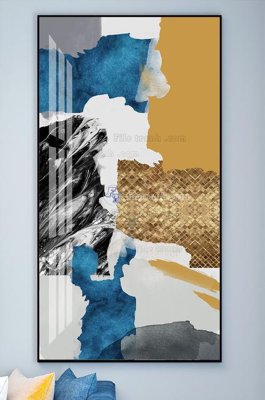 Ảnh gốc File tranh hiện đại pha lê gương KF102083 (độ nét cao) in tráng gương