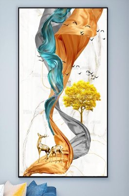 File tranh gốc PSD File tranh hiện đại pha lê gương KF102111 còn nguyên layer