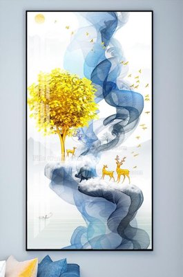 File tranh File tranh hiện đại pha lê gương KF102126 (gốc) in film