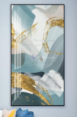 File tranh in trần File tranh hiện đại pha lê gương KF102143 (ảnh gốc siêu nét)