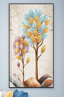 File gốc File tranh hiện đại pha lê gương KF102165 (cho in UV) siêu nét