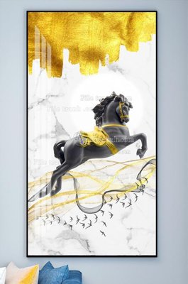 File tranh gốc File tranh hiện đại pha lê gương KF102176 chủ đề hiện đại