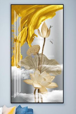 File tranh gốc in trần nhà File tranh hiện đại pha lê gương KF102195 3D