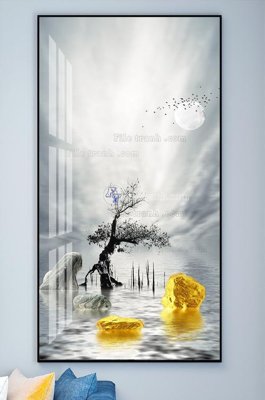 Tải file File tranh hiện đại pha lê gương KF102197 (ảnh gốc) in tranh kính