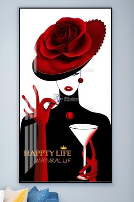 File gốc File tranh hiện đại pha lê gương KF102218 (in lụa) tranh mã đáo