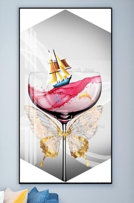 Chi tiết file gốc File tranh hiện đại pha lê gương KF102236 (cho in tráng gương)