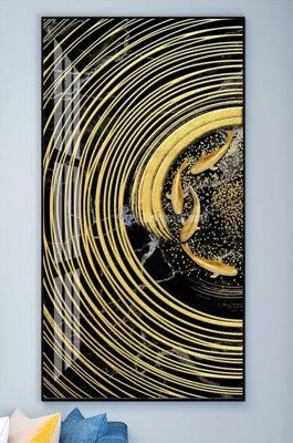 File in trần File tranh hiện đại pha lê gương KF102260 (bản gốc) đại dương