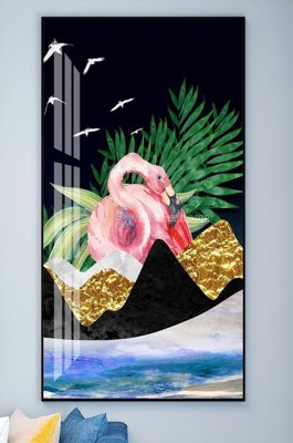 File tranh trang trí File tranh hiện đại pha lê gương KF102269 (tải file gốc)