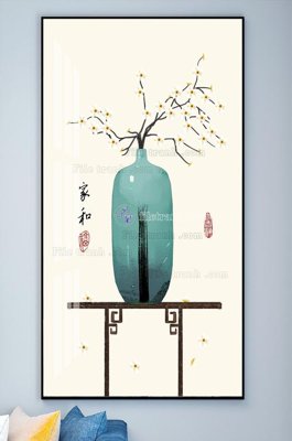 File gốc File tranh hiện đại pha lê gương KF102302 (in lụa) trang trí tường