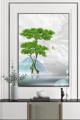 File gốc File tranh hiện đại pha lê gương KF102353 (phong cách) châu Âu