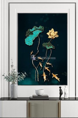 Download file gốc File tranh hiện đại pha lê gương KF102361 (in mica) trong suốt