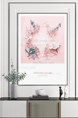 File PSD File tranh hiện đại pha lê gương KF102379 (chất lượng in ấn)