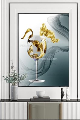 File tranh trang trí File tranh hiện đại pha lê gương KF102403 (tải file gốc)