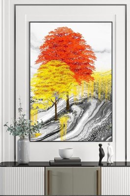 File ảnh File tranh hiện đại pha lê gương KF102430 (gốc) cho trang trí nội thất