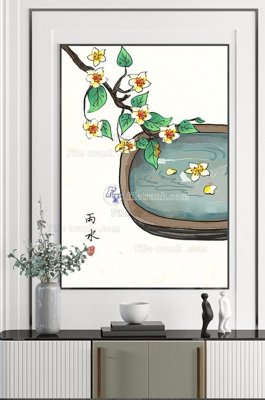 File in trần File tranh hiện đại pha lê gương KF102497 (bản gốc) đại dương