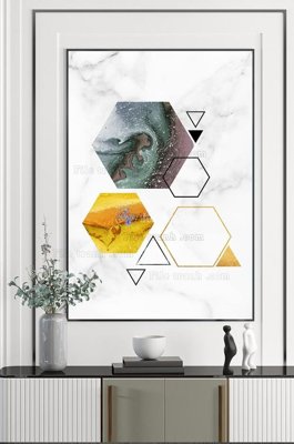 Tải file tranh gốc File tranh hiện đại pha lê gương KF102502 chất lượng cao