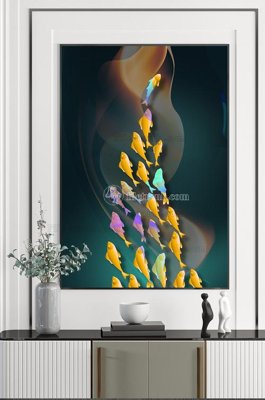 File tranh File tranh hiện đại pha lê gương KF102515 (ảnh gốc) in trần 3D