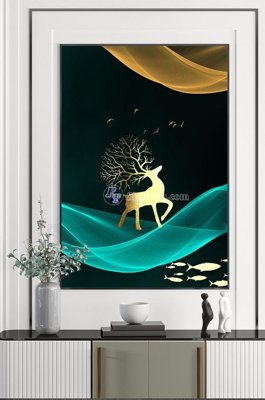 Tải về hình ảnh gốc File tranh hiện đại pha lê gương KF102518 sắc nét