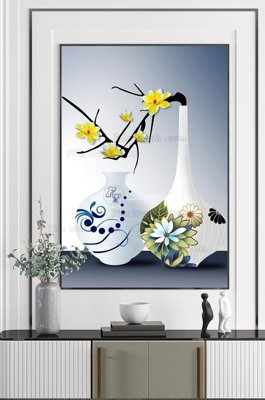 File in mica File tranh hiện đại pha lê gương KF102572 (bản gốc) sắc sảo