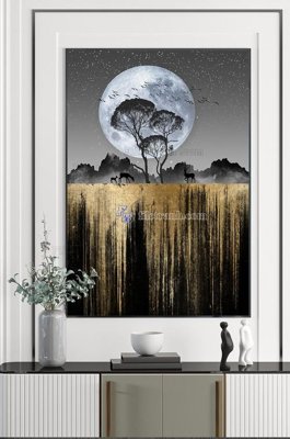 File in mica File tranh hiện đại pha lê gương KF102603 (bản gốc) siêu trong