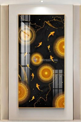 File PSD File tranh hiện đại pha lê gương KF102667 (bản gốc) đã tách nền