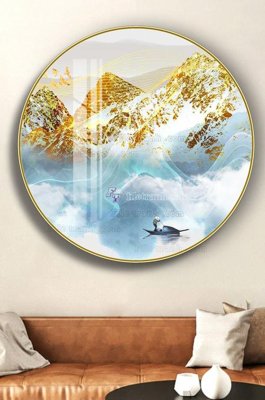 Tải file gốc in lụa File tranh hiện đại pha lê gương KF102684 siêu nét