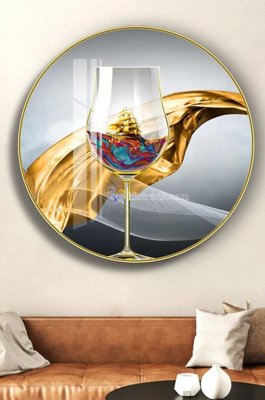 File gốc File tranh hiện đại pha lê gương KF102696 (chuẩn màu) cho in offset