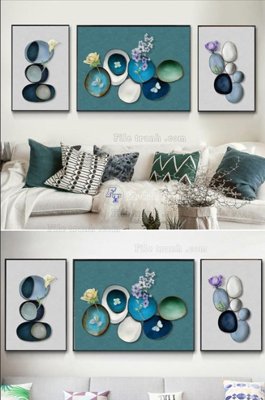 Ảnh gốc File tranh hiện đại pha lê gương KF102698 (siêu chi tiết) để in ấn