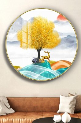 File tranh File tranh hiện đại pha lê gương KF102708 (gốc) chủ đề trừu tượng