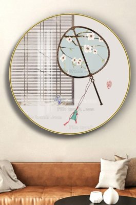 File tranh File tranh hiện đại pha lê gương KF102729 (bản gốc) treo quán cafe