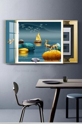 Tải file File tranh hiện đại pha lê gương KF102754 (gốc) in nhanh