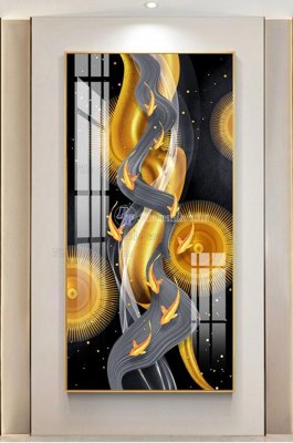 File gốc File tranh hiện đại pha lê gương KF102766 (AI/EPS) cho in ấn