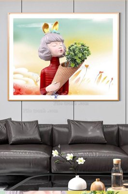 Tải file File tranh hiện đại pha lê gương KF102784 (PSD) cho in tranh kính