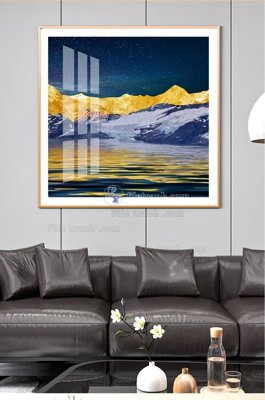 File PSD File tranh hiện đại pha lê gương KF102788 (nguyên bản) cho thiết kế