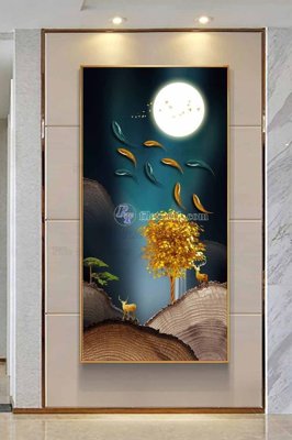 Download file gốc File tranh hiện đại pha lê gương KF102822 (in lụa) nghệ thuật