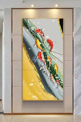 Download file tranh PSD File tranh hiện đại pha lê gương KF102839 để chỉnh sửa