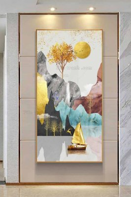 File gốc File tranh hiện đại pha lê gương KF102840 (PNG) nền trong suốt