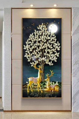 File tranh File tranh hiện đại pha lê gương KF102868 (gốc) in film